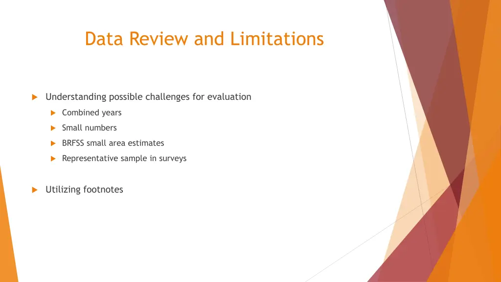 data review and limitations 2