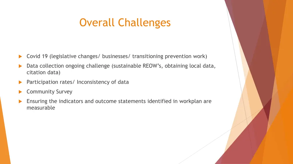 overall challenges