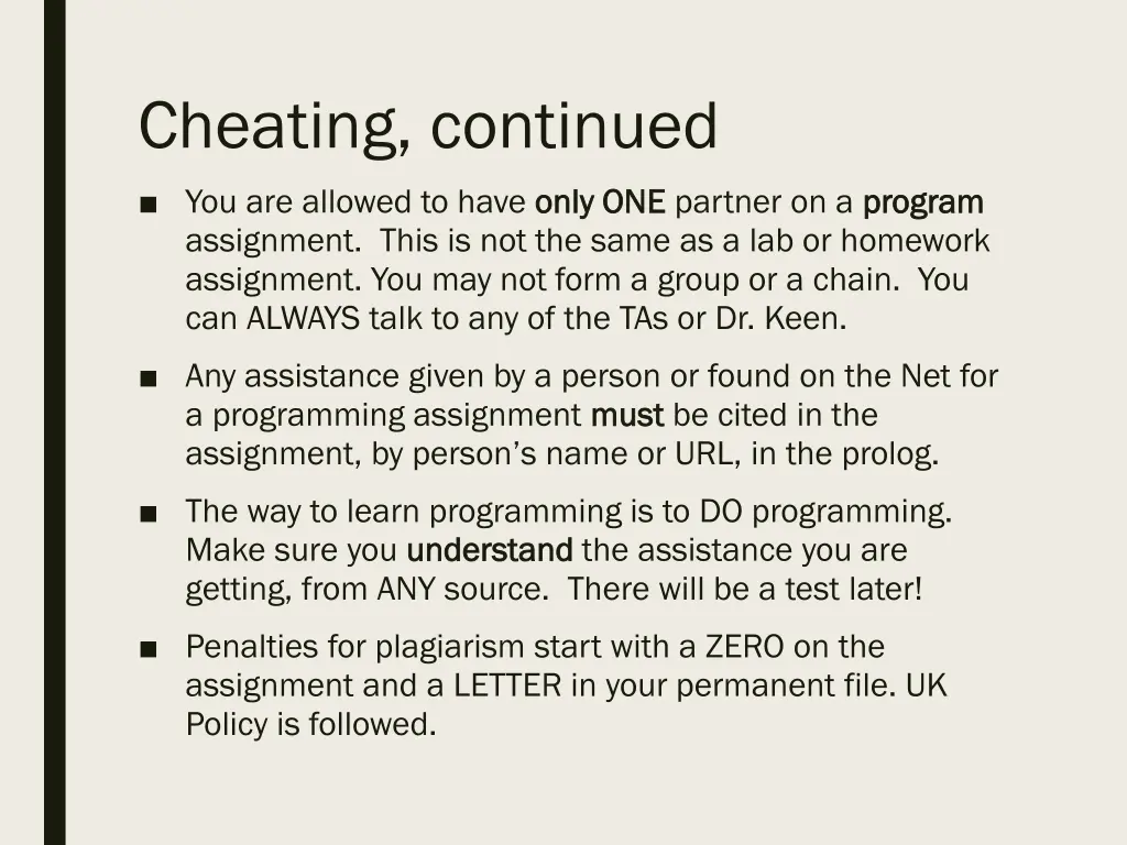 cheating continued