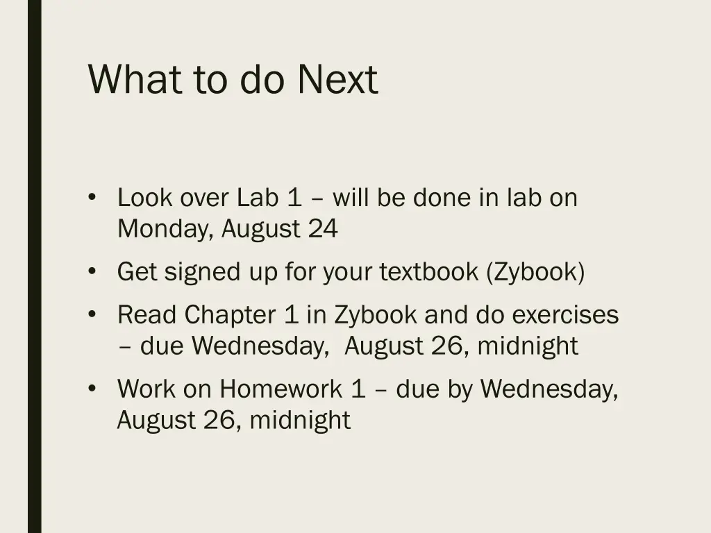 what to do next