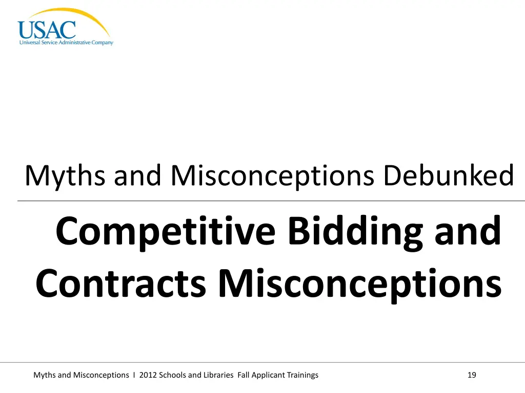 myths and misconceptions debunked competitive