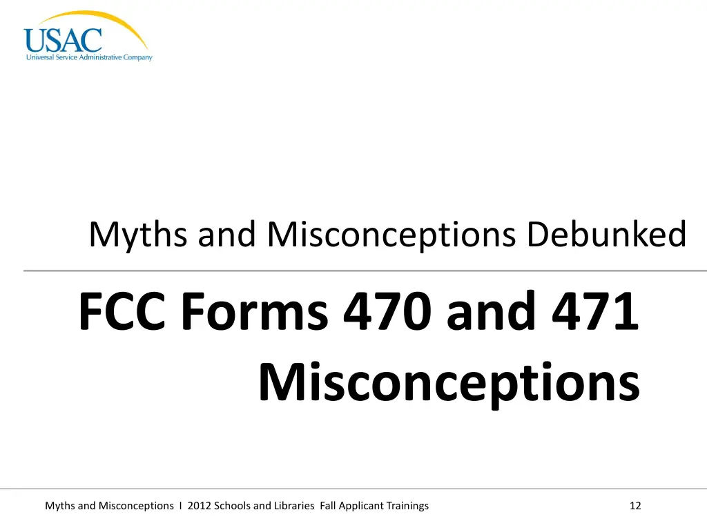 myths and misconceptions debunked fcc forms