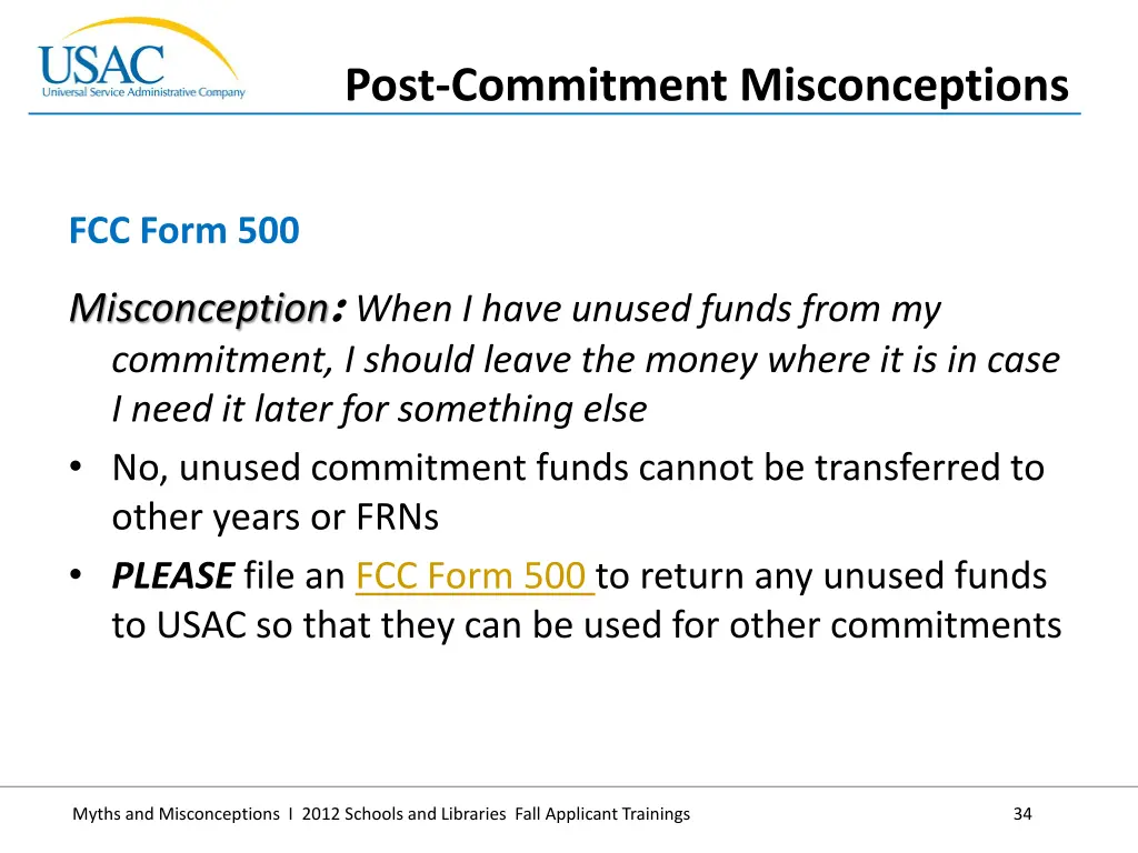 post commitment misconceptions