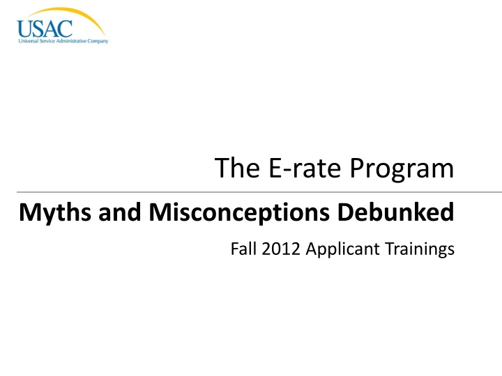 the e rate program