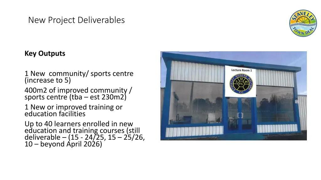 new project deliverables