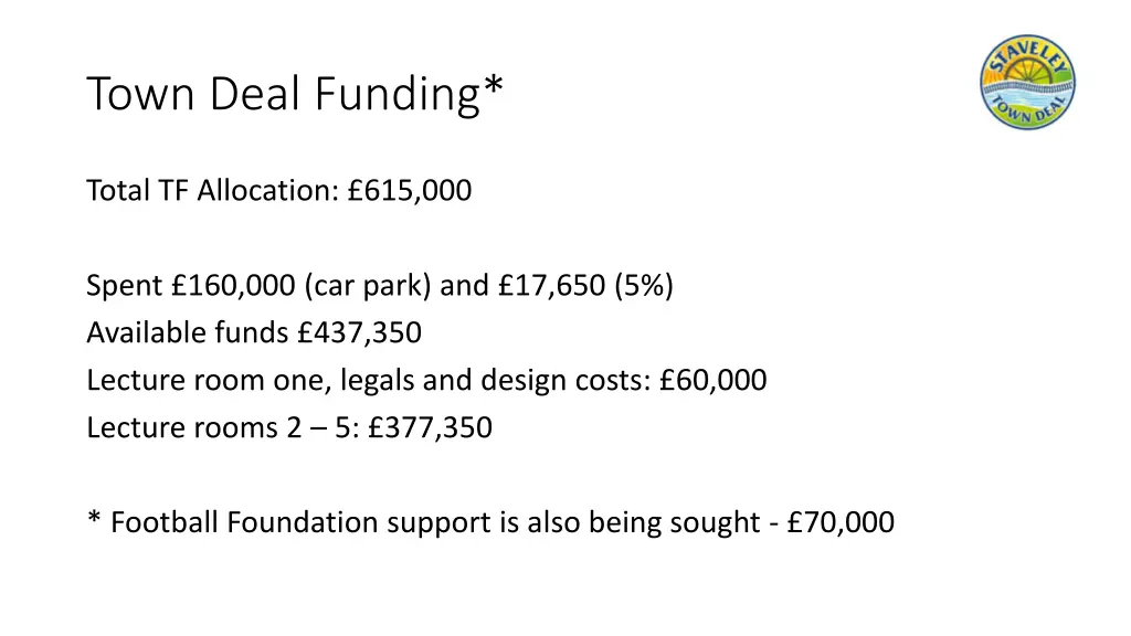 town deal funding