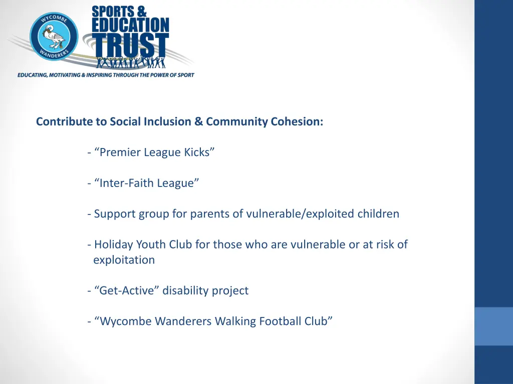 contribute to social inclusion community cohesion