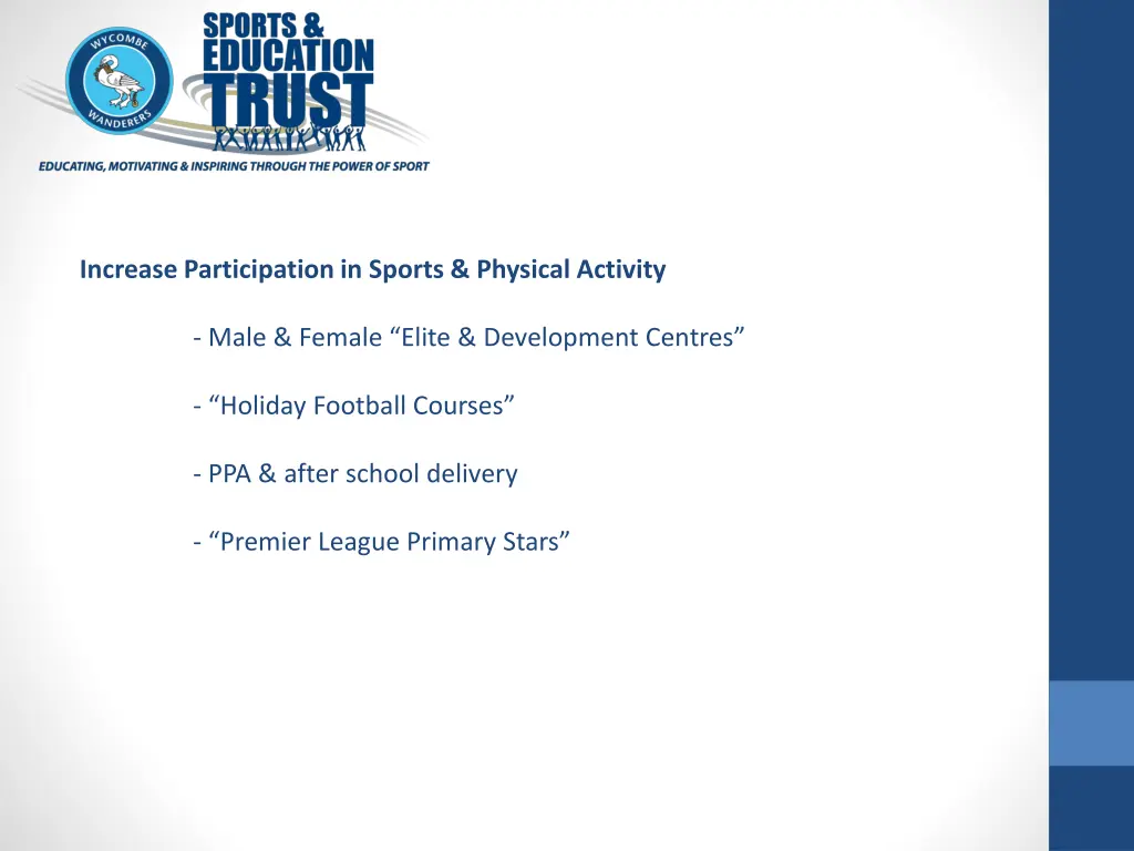 increase participation in sports physical activity