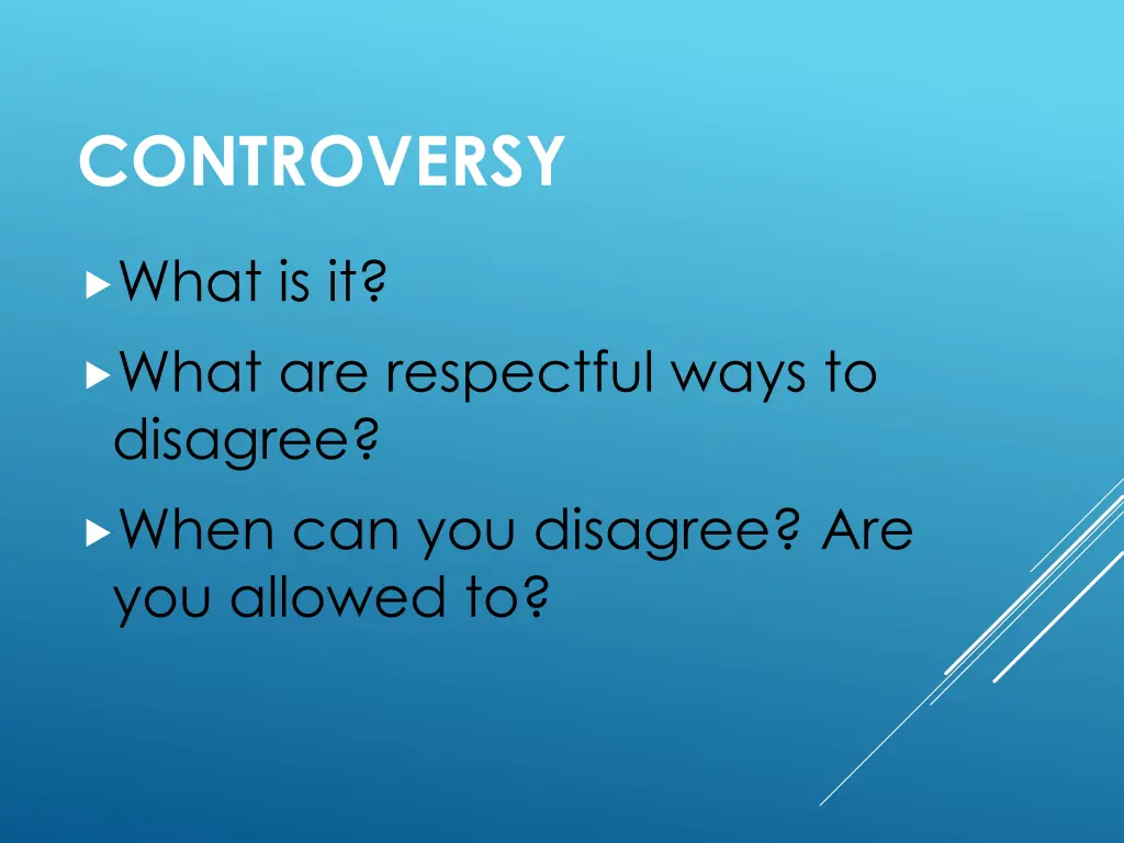 controversy