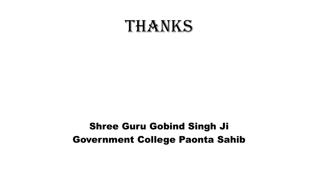 thanks