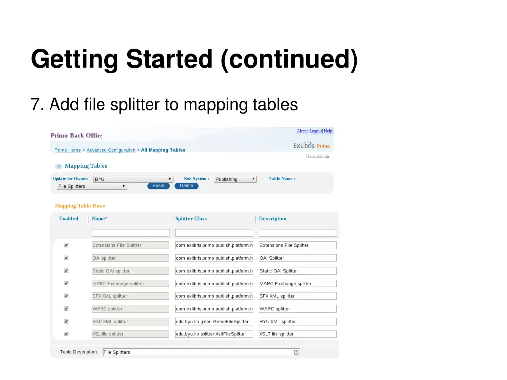 getting started continued 1