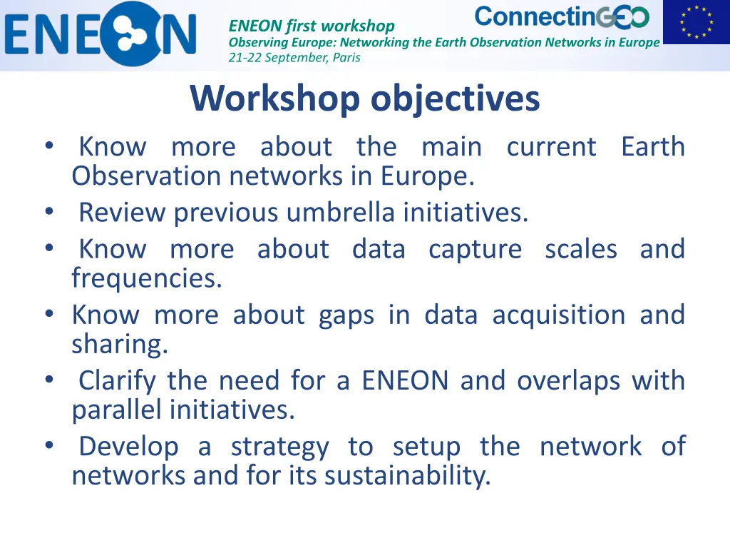 eneon first workshop observing europe networking 5