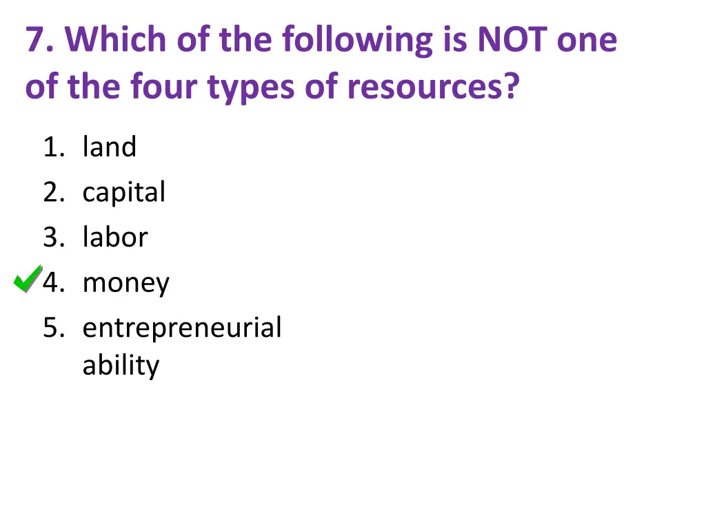7 which of the following is not one of the four 1