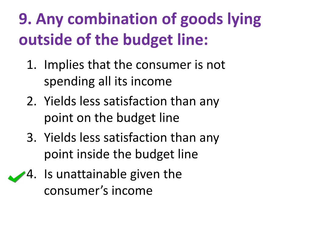 9 any combination of goods lying outside 1