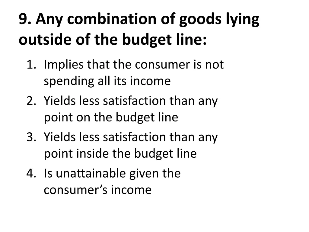 9 any combination of goods lying outside