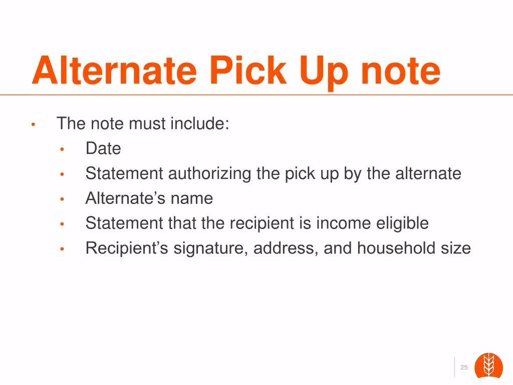 alternate pick up note