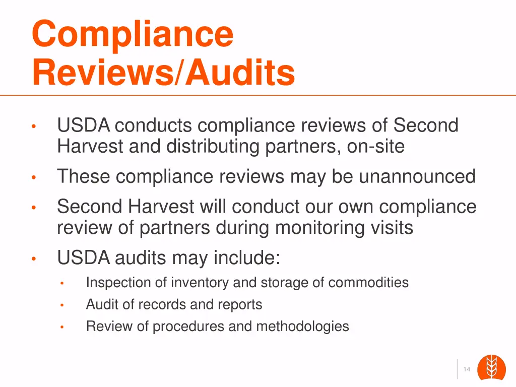 compliance reviews audits