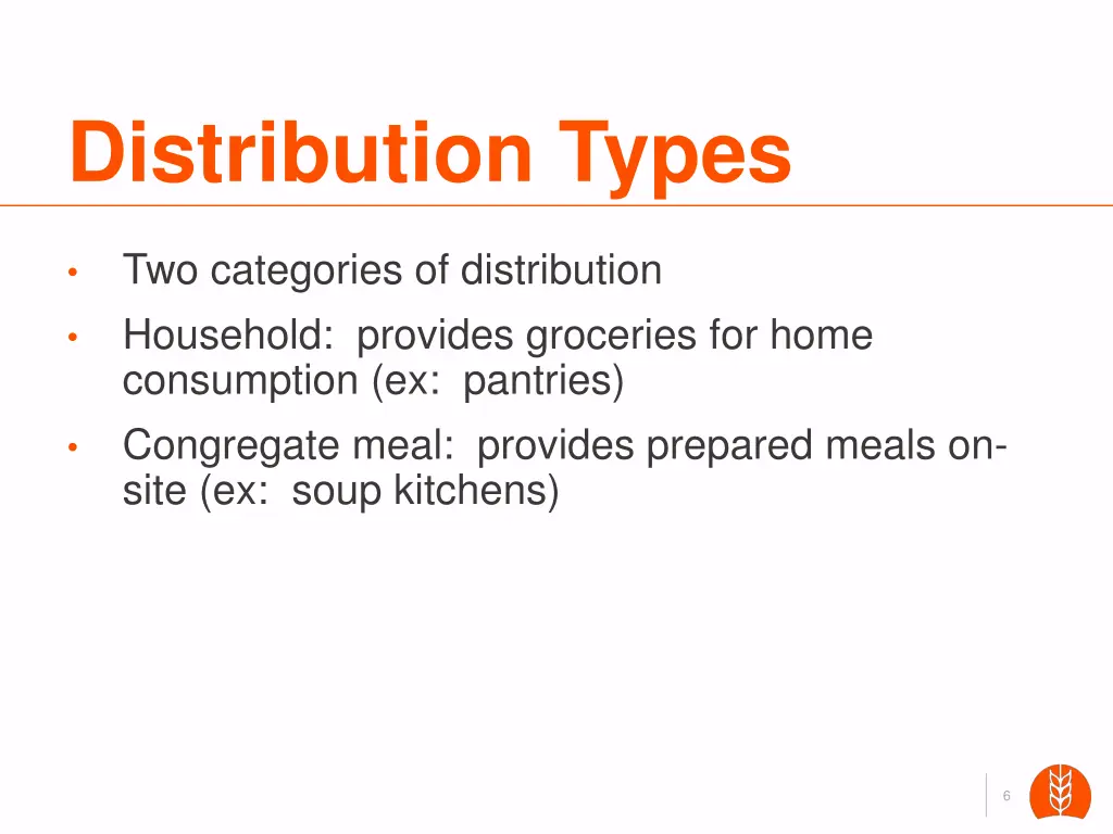 distribution types