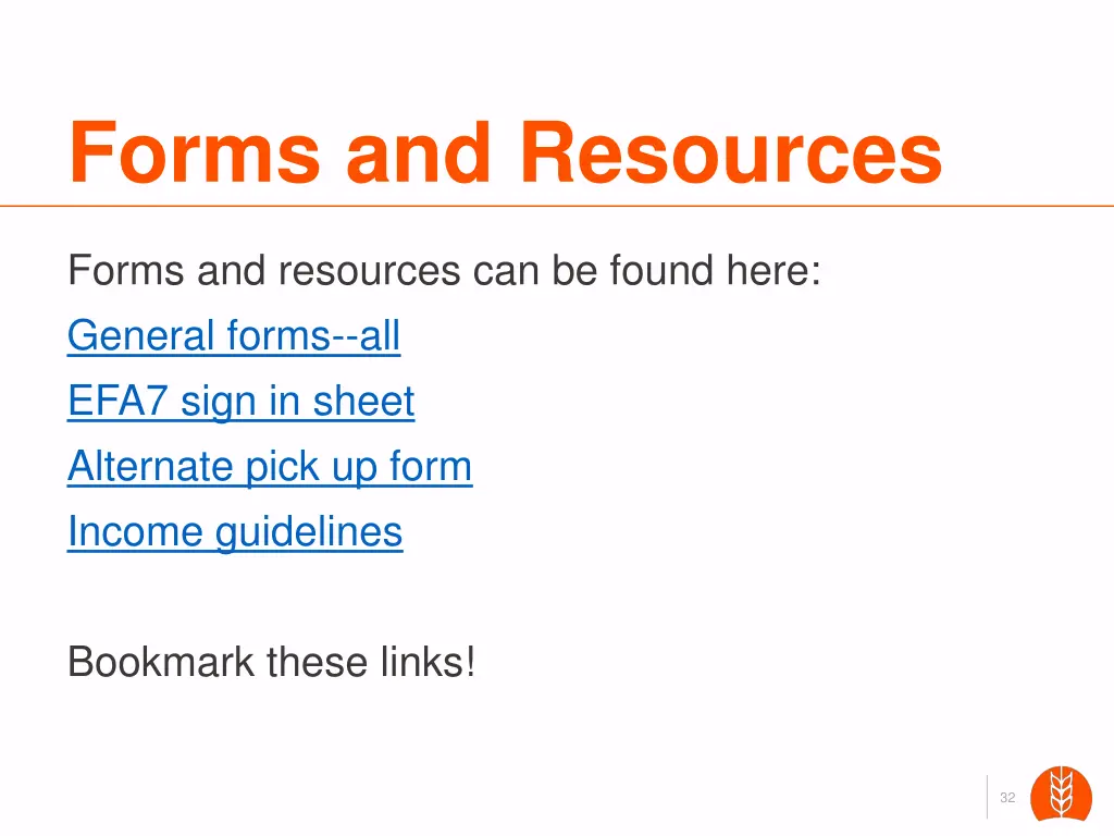 forms and resources