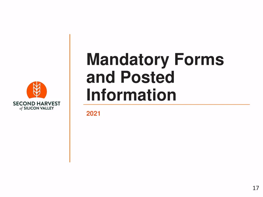mandatory forms and posted information