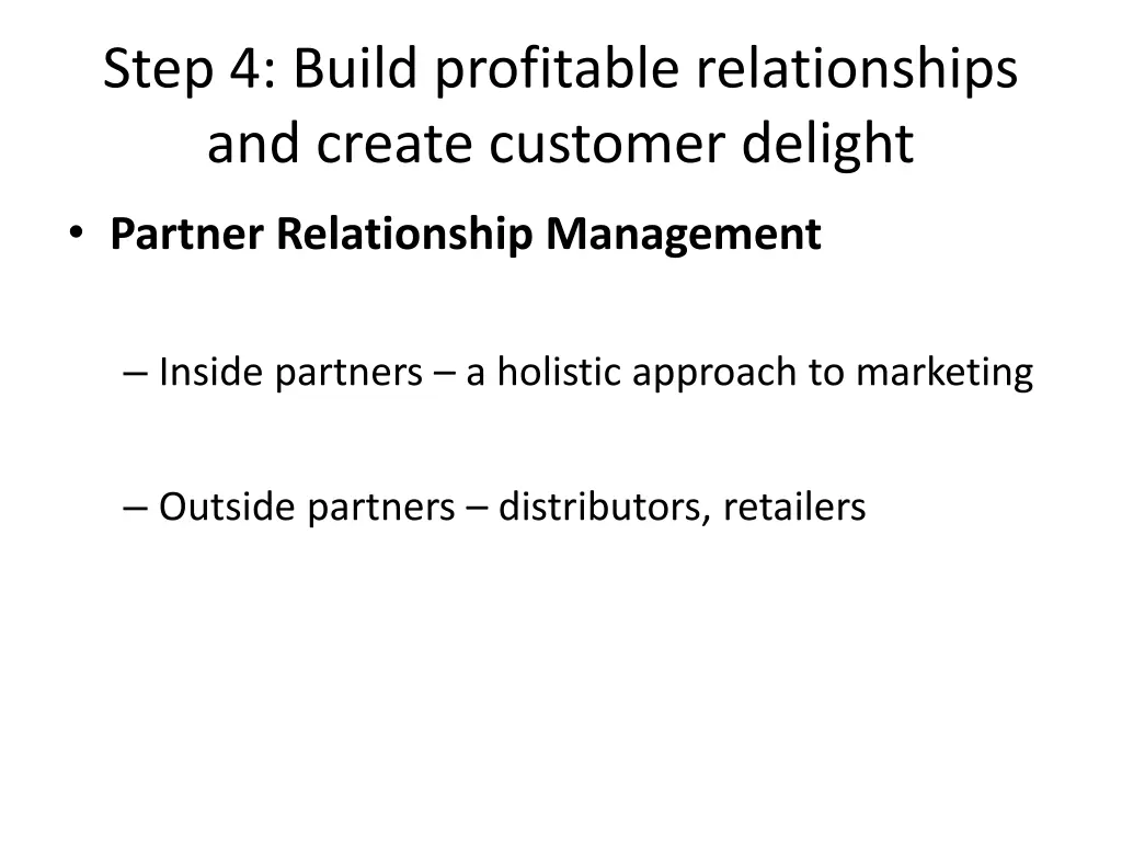 step 4 build profitable relationships and create 2