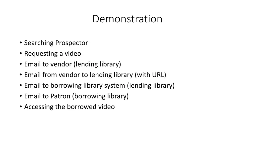 demonstration