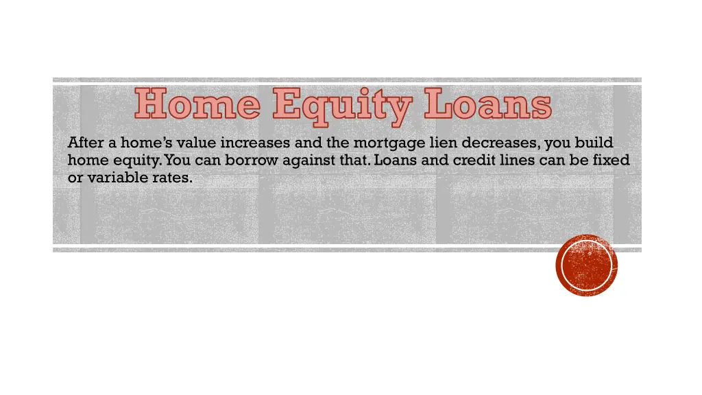 home equity loans