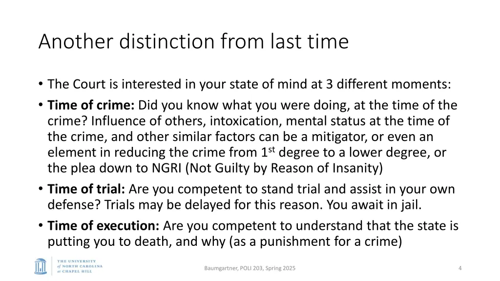 another distinction from last time