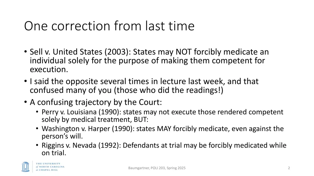 one correction from last time
