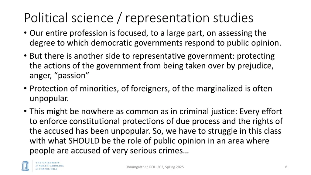 political science representation studies