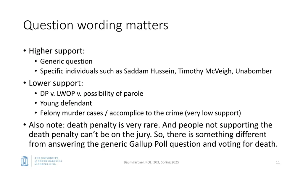 question wording matters
