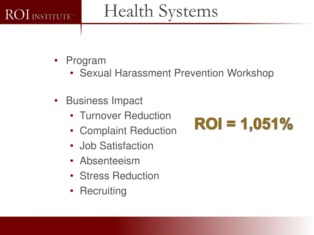 health systems