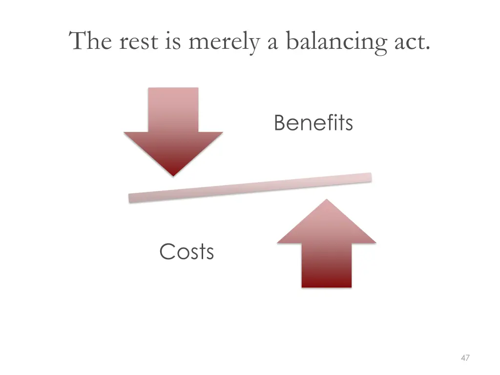 the rest is merely a balancing act