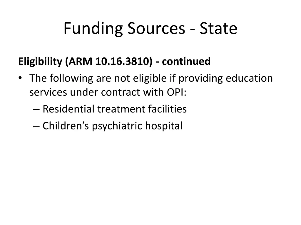 funding sources state 1