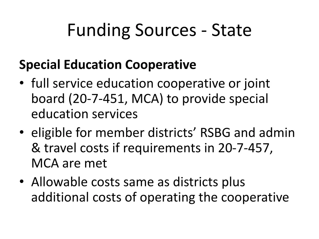 funding sources state 2