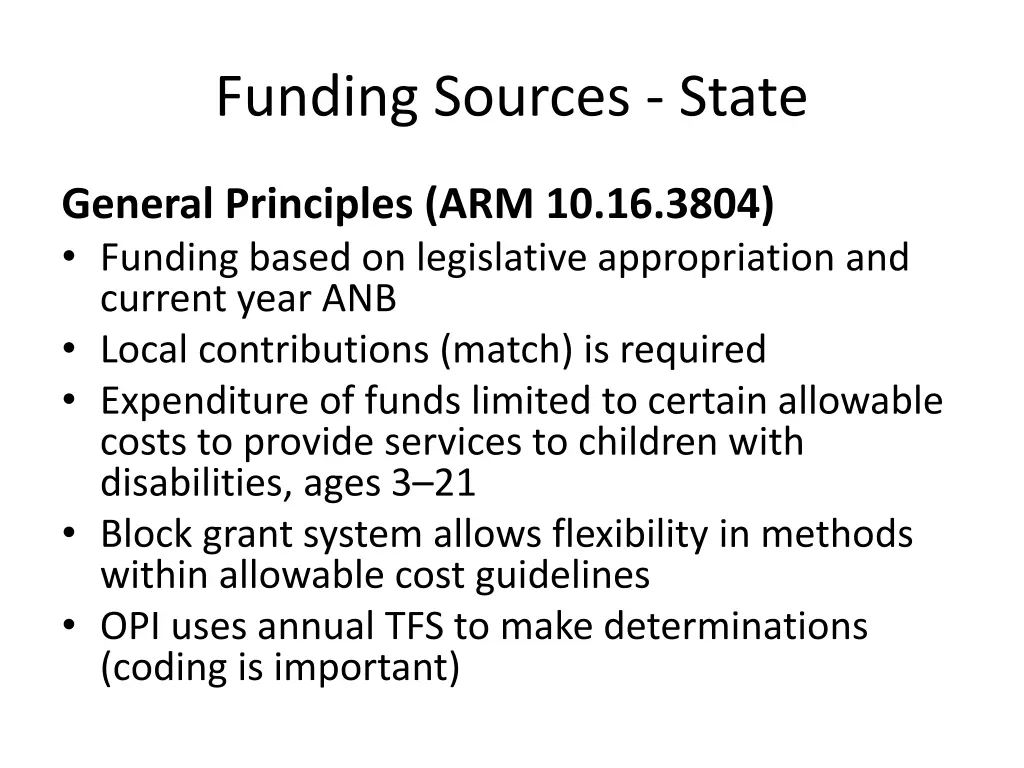 funding sources state 3