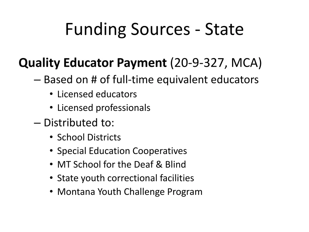 funding sources state 4