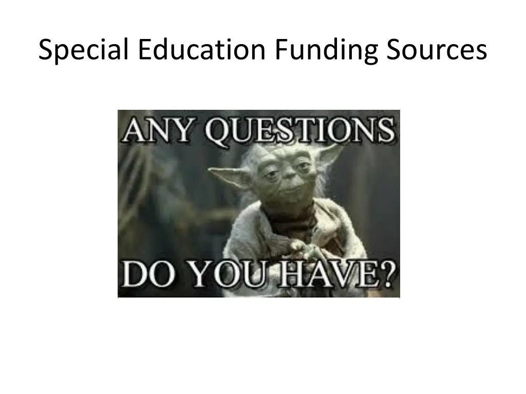 special education funding sources