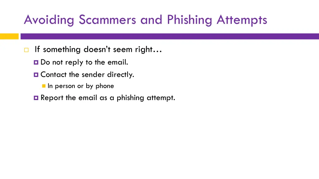 avoiding scammers and phishing attempts 1
