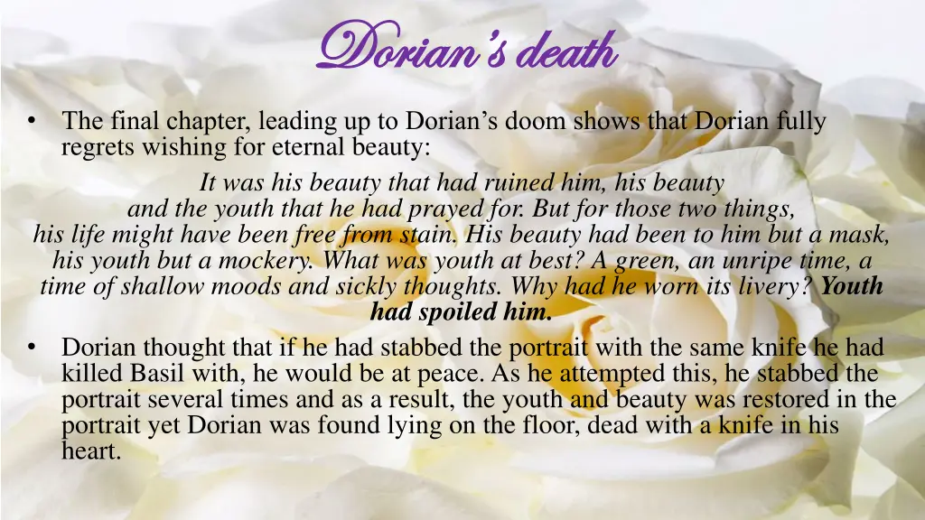 dorian s death dorian s death