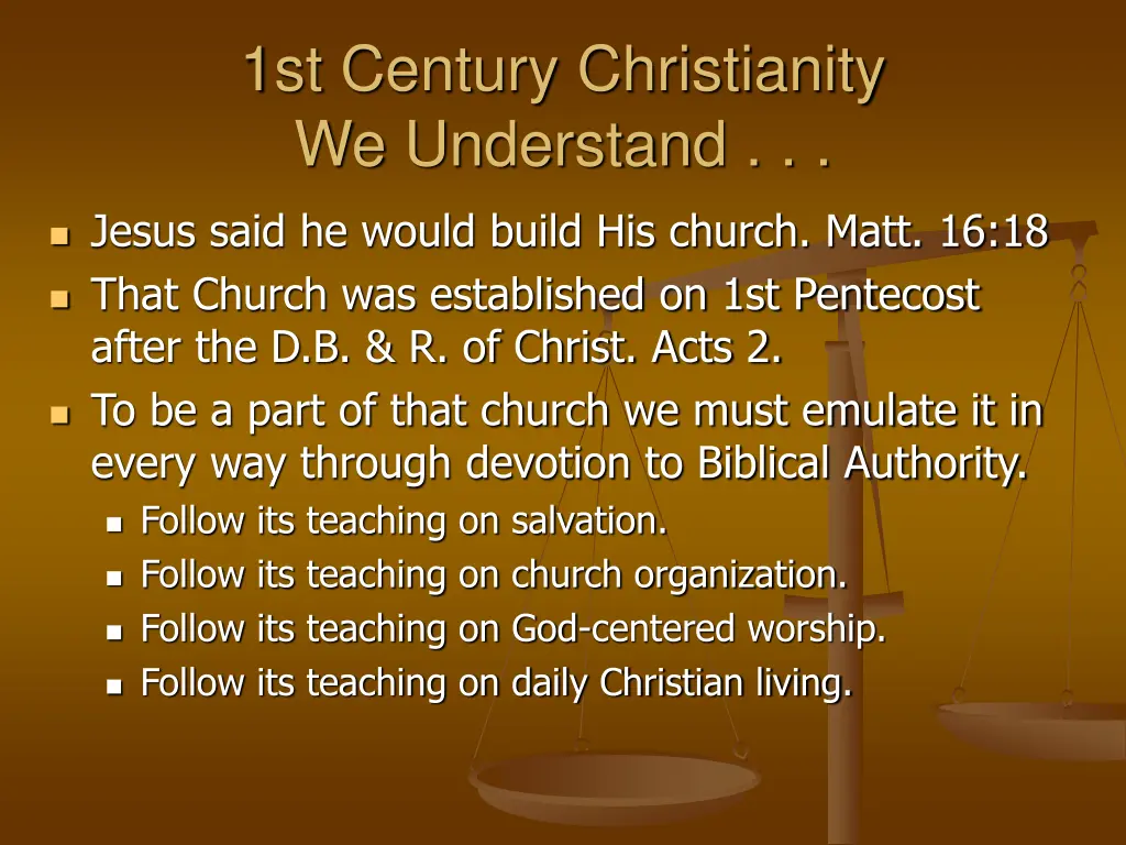 1st century christianity we understand
