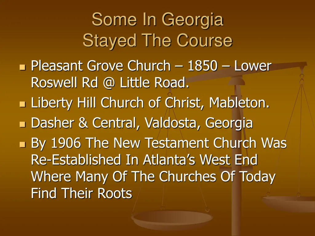 some in georgia stayed the course