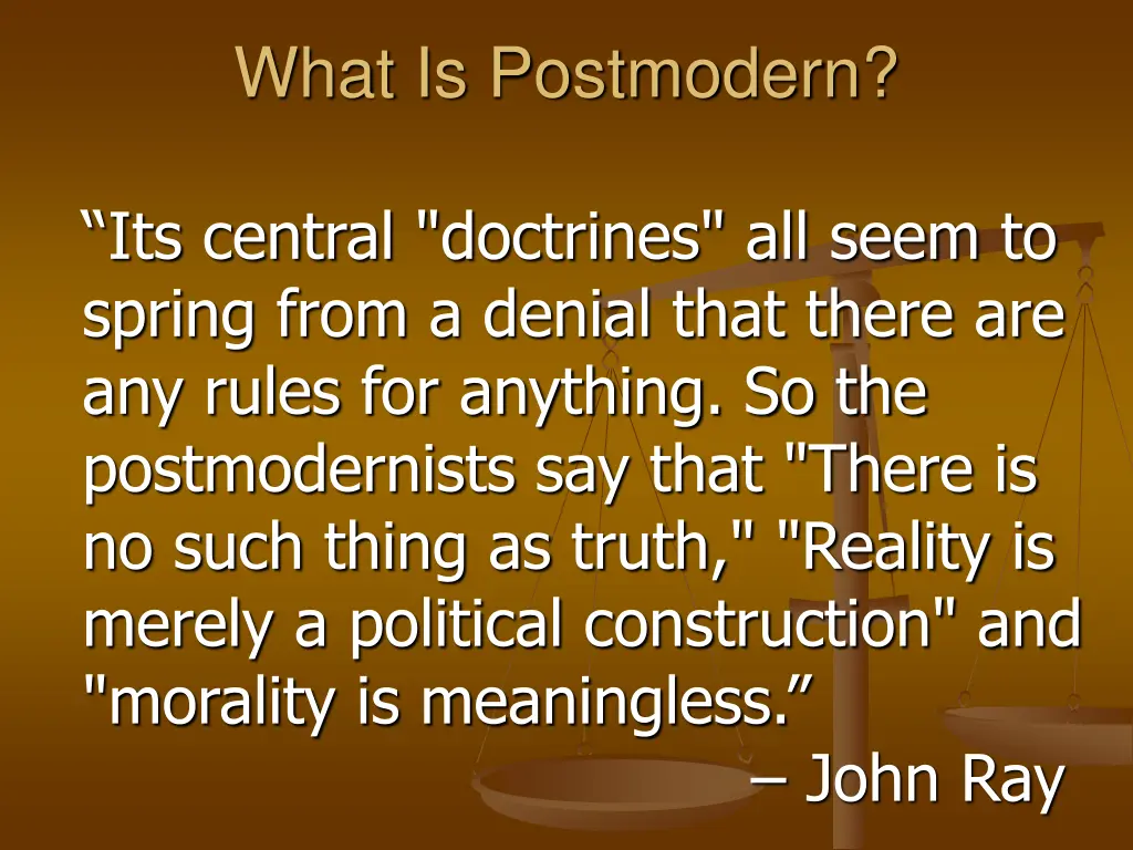 what is postmodern