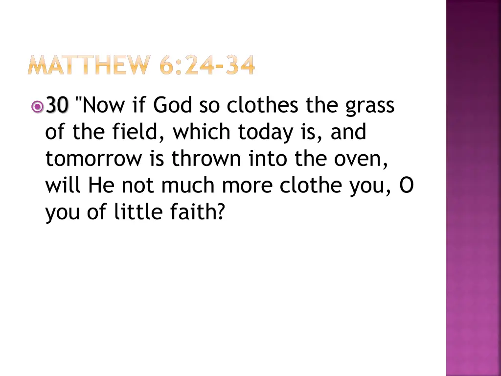 matthew 6 24 34 4