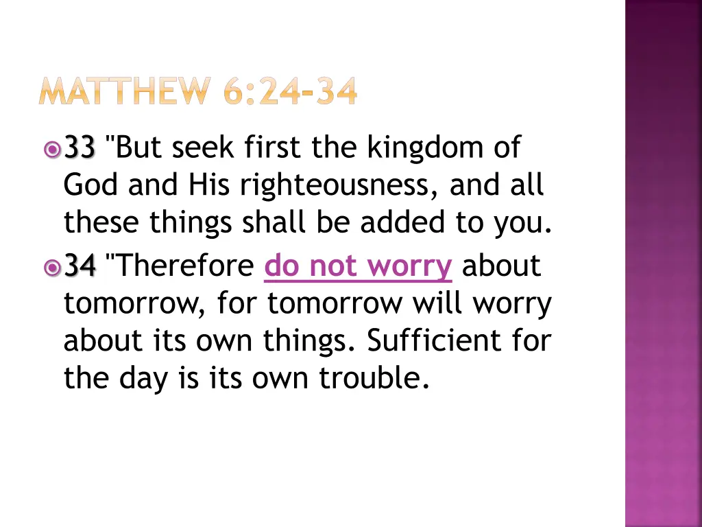 matthew 6 24 34 6