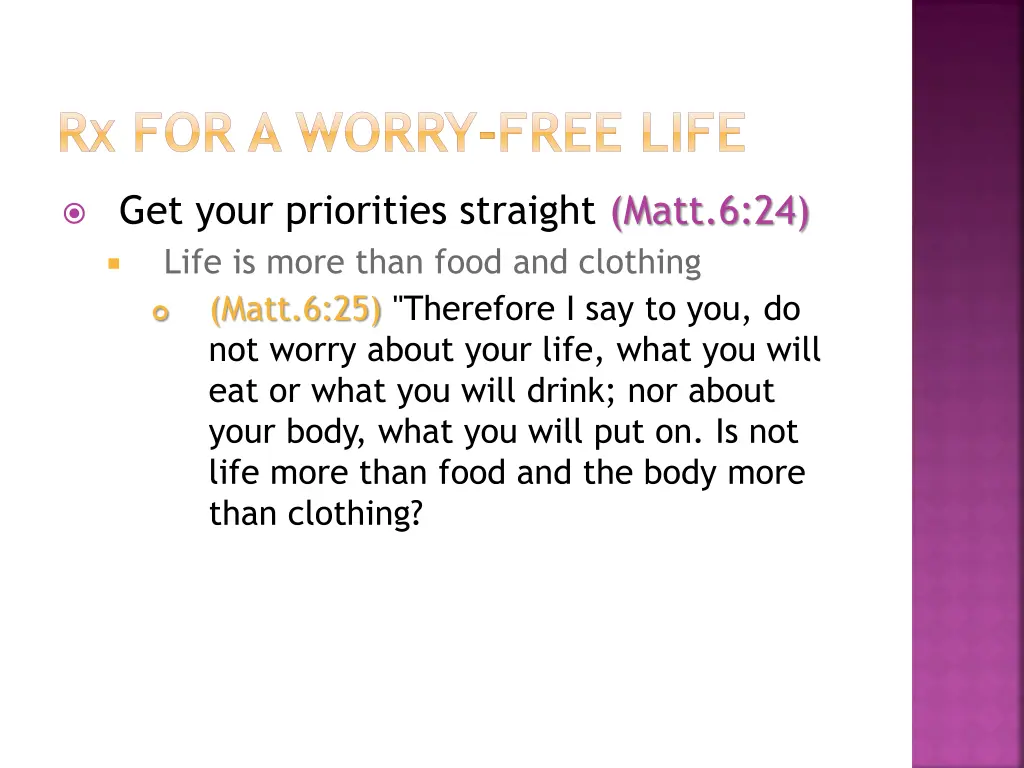 r x for a worry free life 1