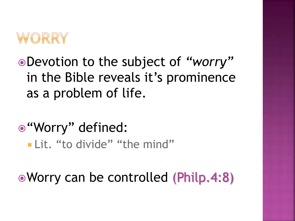 worry 1