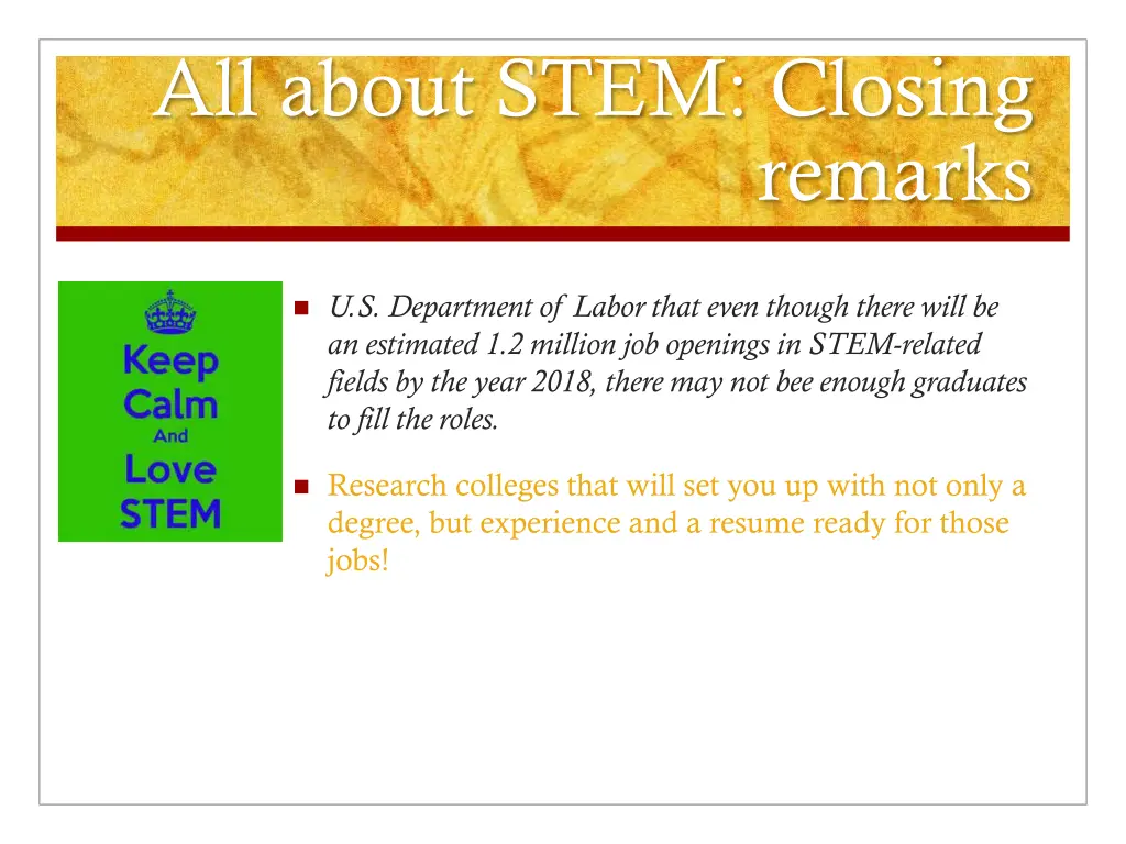 all about stem closing