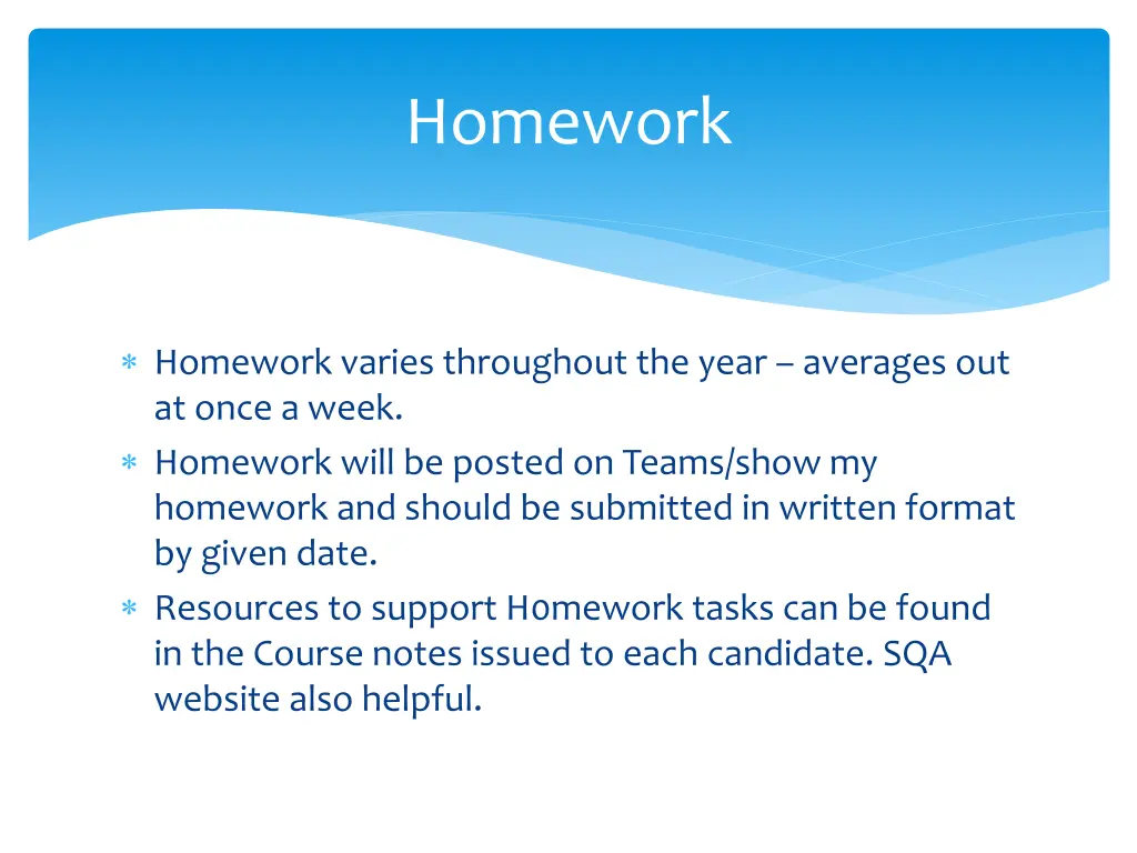 homework
