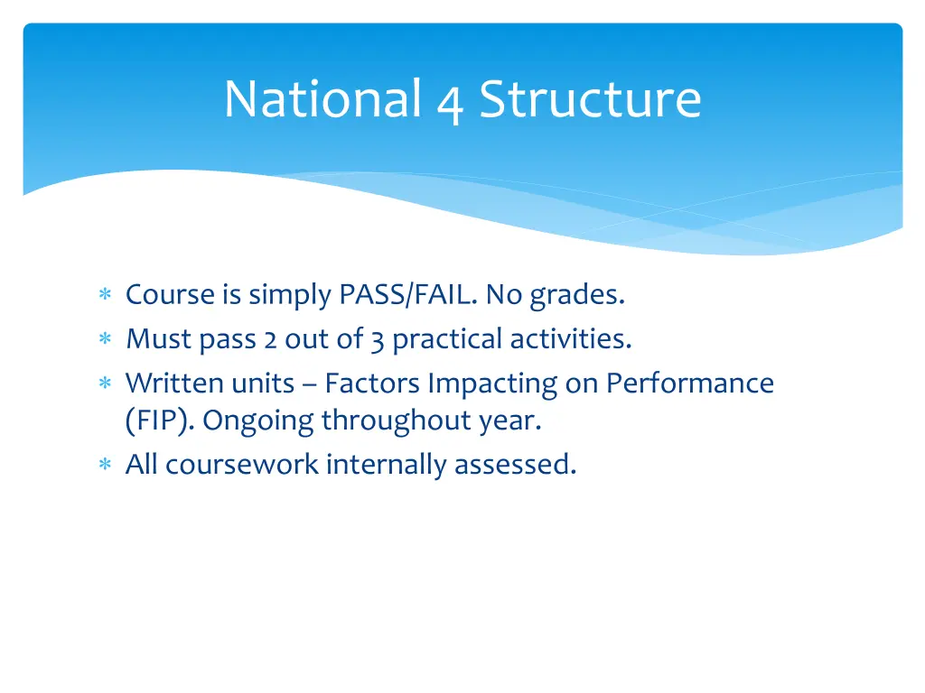 national 4 structure